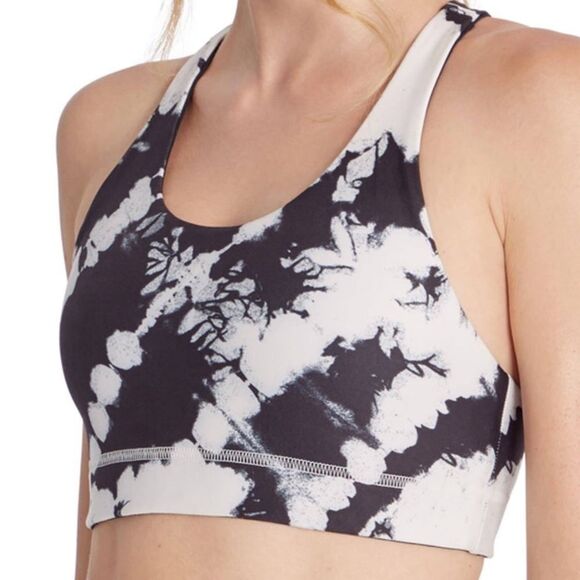 Wildfox Black/White Reversible Tie-Dye Sports Bra Sz XS NWT - Picture 1 of 9